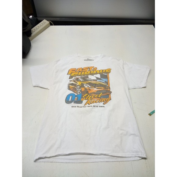 Fast and Furious T-shirt Size Large (42-44) 01 One Quarter Mile at a Time - Picture 1 of 5
